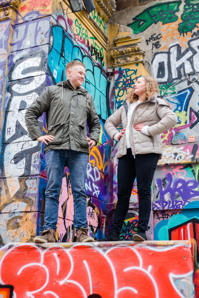 Paarshooting in der Schanze bei kalten Temperaturen